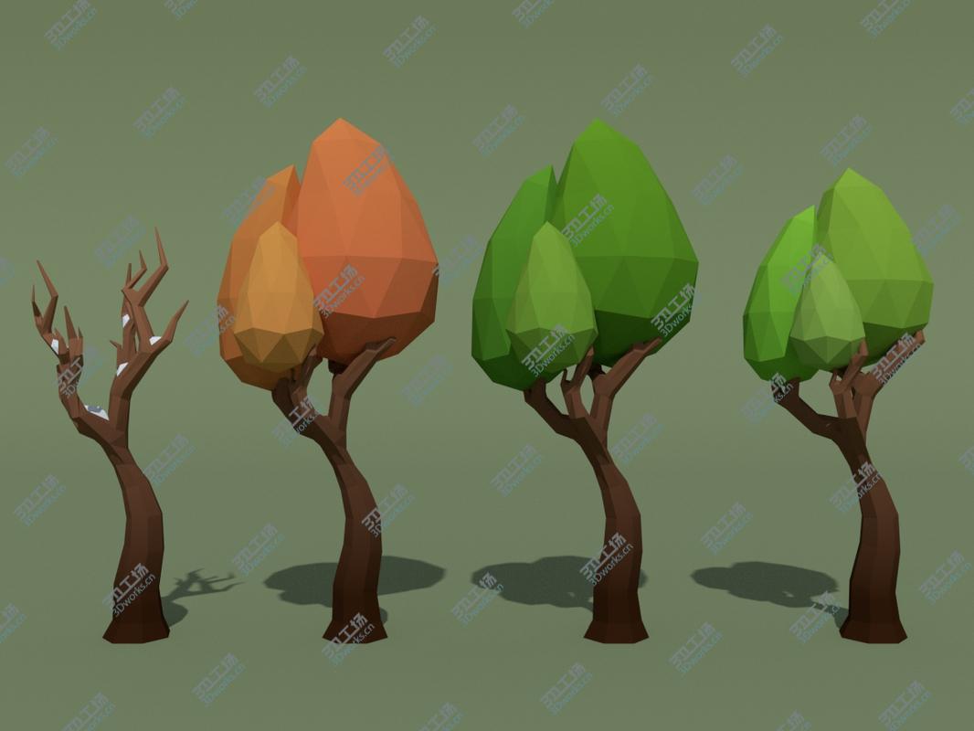 images/goods_img/20210319/LowPoly 140 Trees - 21 Bonus Items 3D model/4.jpg